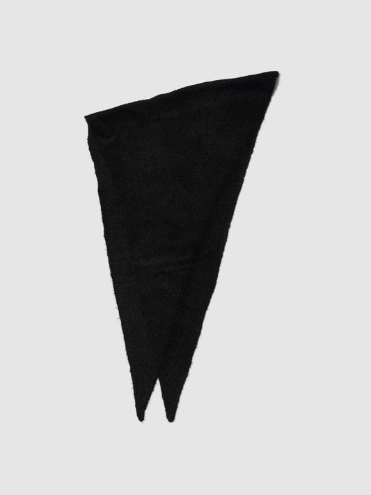 Siyah Brushed Triangle Şal