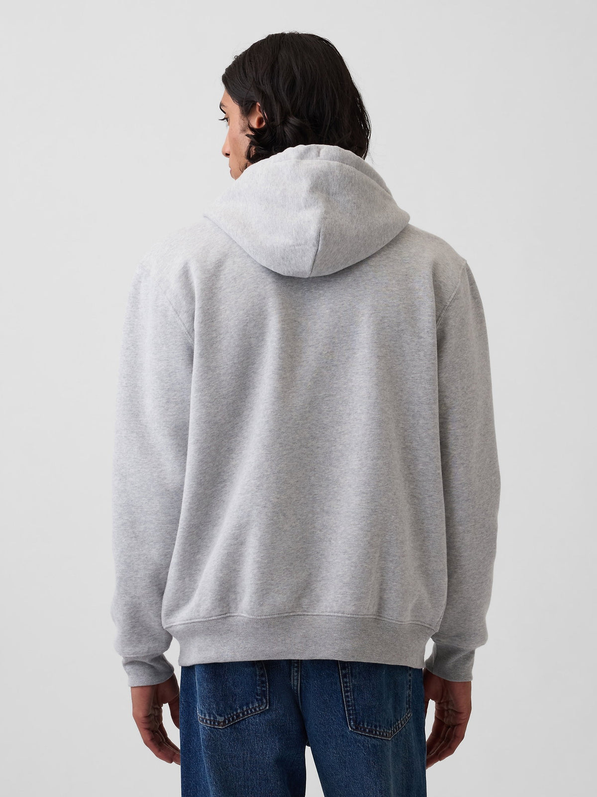 Açık Gri Vintagesoft Arch Logo Tam Fermuarlı Sweatshirt