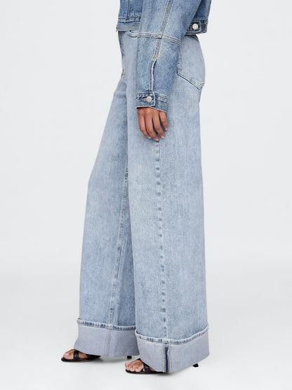 Mavi High Rise Wide Leg Jean Pantolon