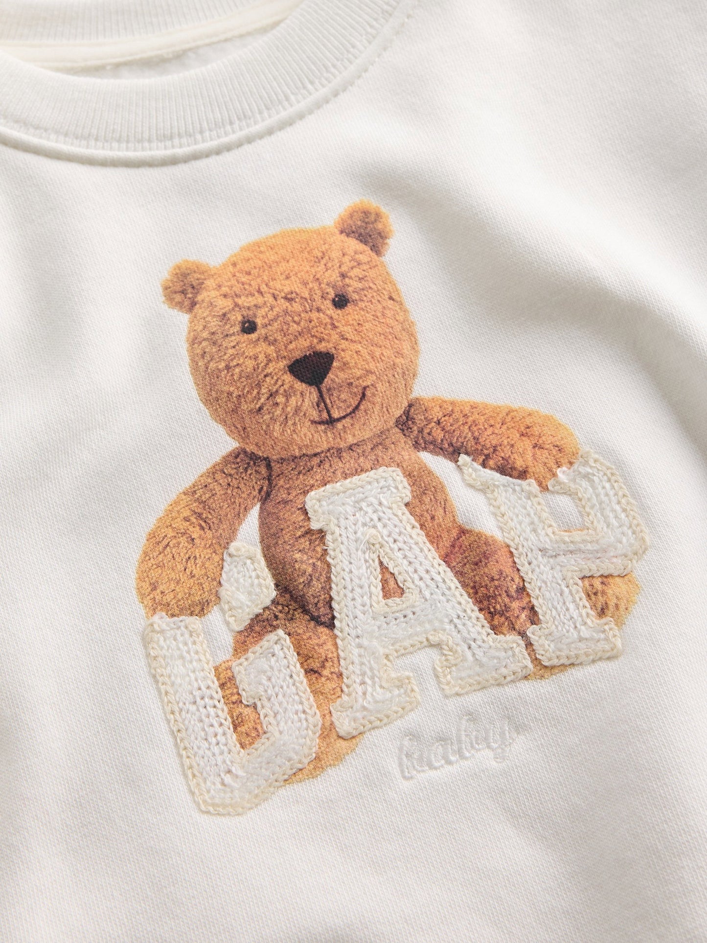 Beyaz Vintagesoft Brannan Bear Logo Outfit Set