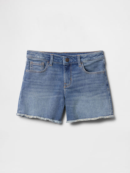 Mavi Denim Midi Şort