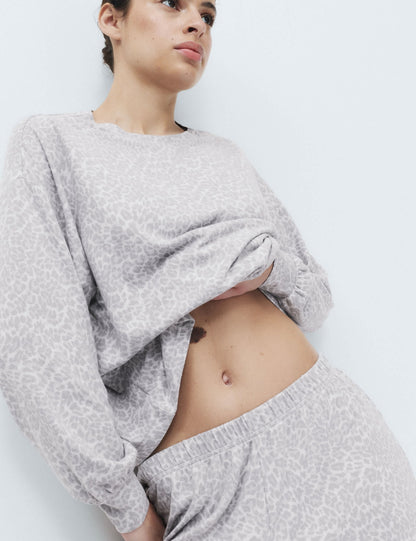 Desenli Pijama Takımı