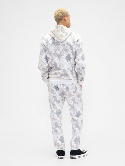 Gri Relaxed Kamuflaj Gap Logo Jogger Eşofman Altı