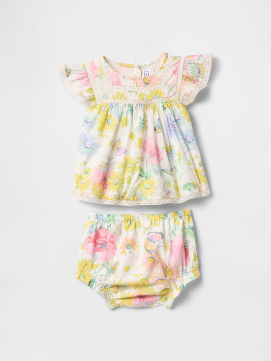 Çok Renkli Fırfırlı Outfit Set
