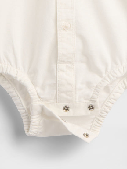 Beyaz Baby Oxford Bodysuit