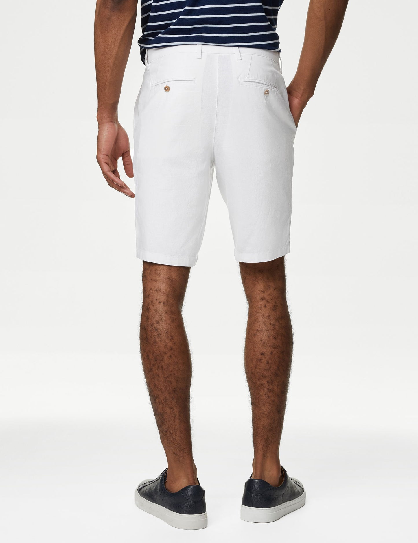 Regular Fit Keten Şort