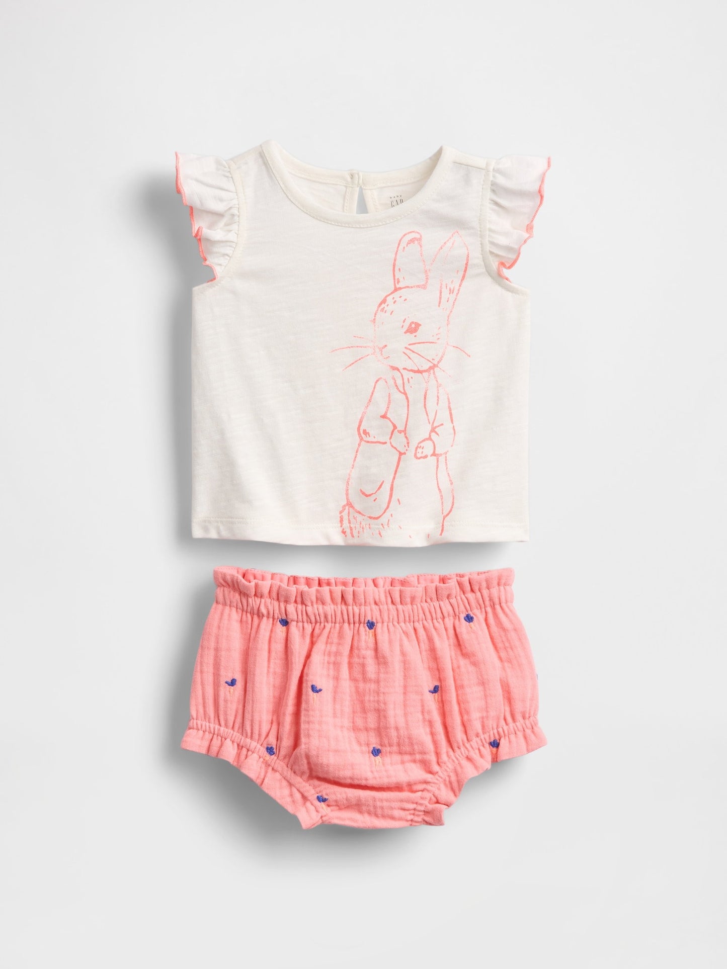 Pembe Peter Rabbit™ T-shirt Outfit Set