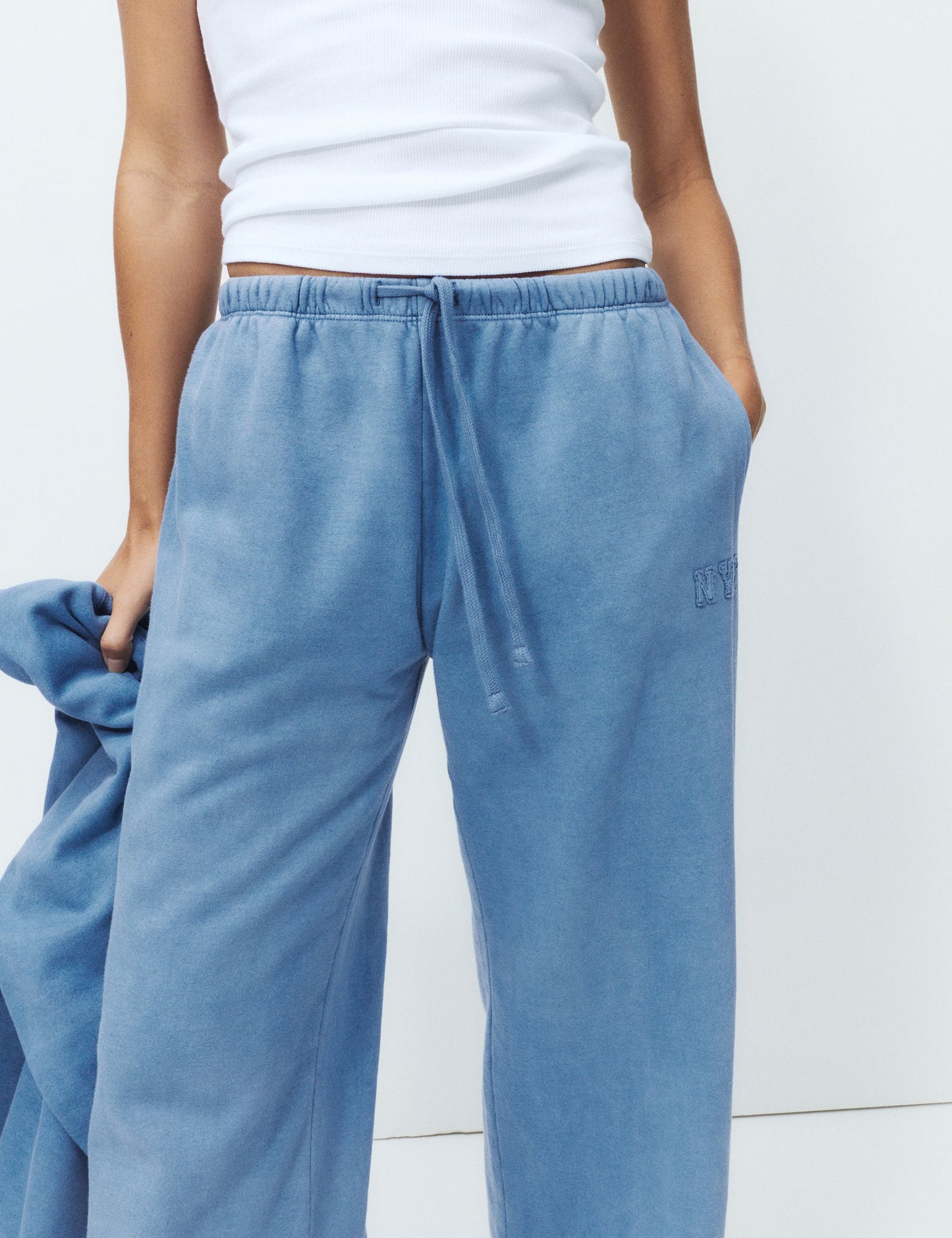 Pamuk Karışımlı Geniş Paça Pijama Altı