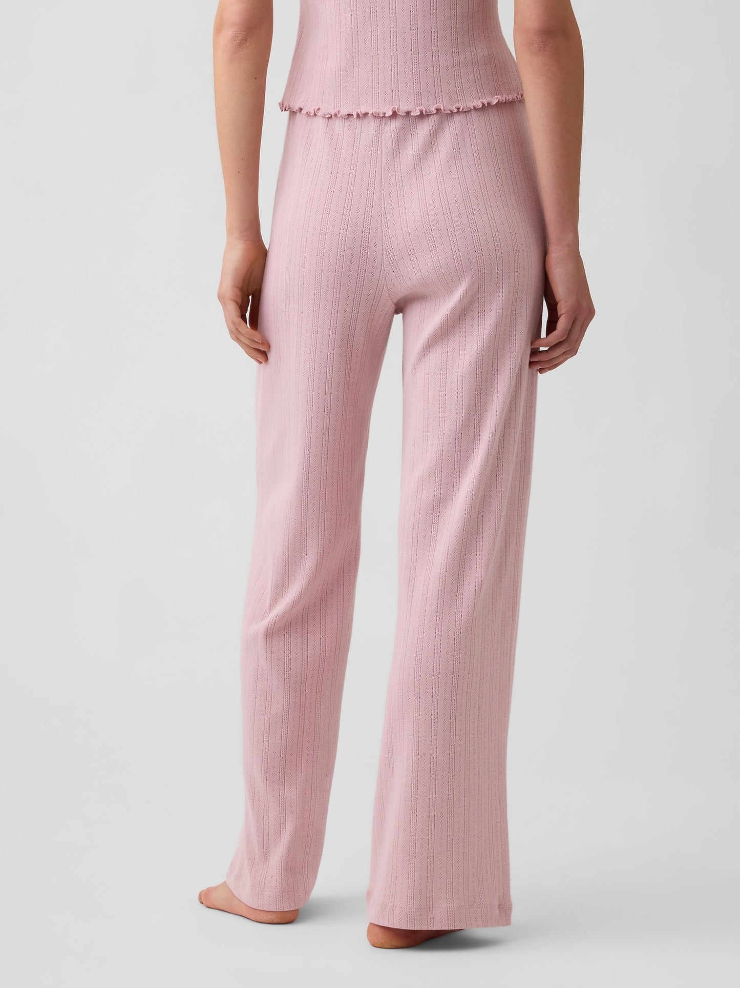 Açık Pembe Pointelle Pijama Altı