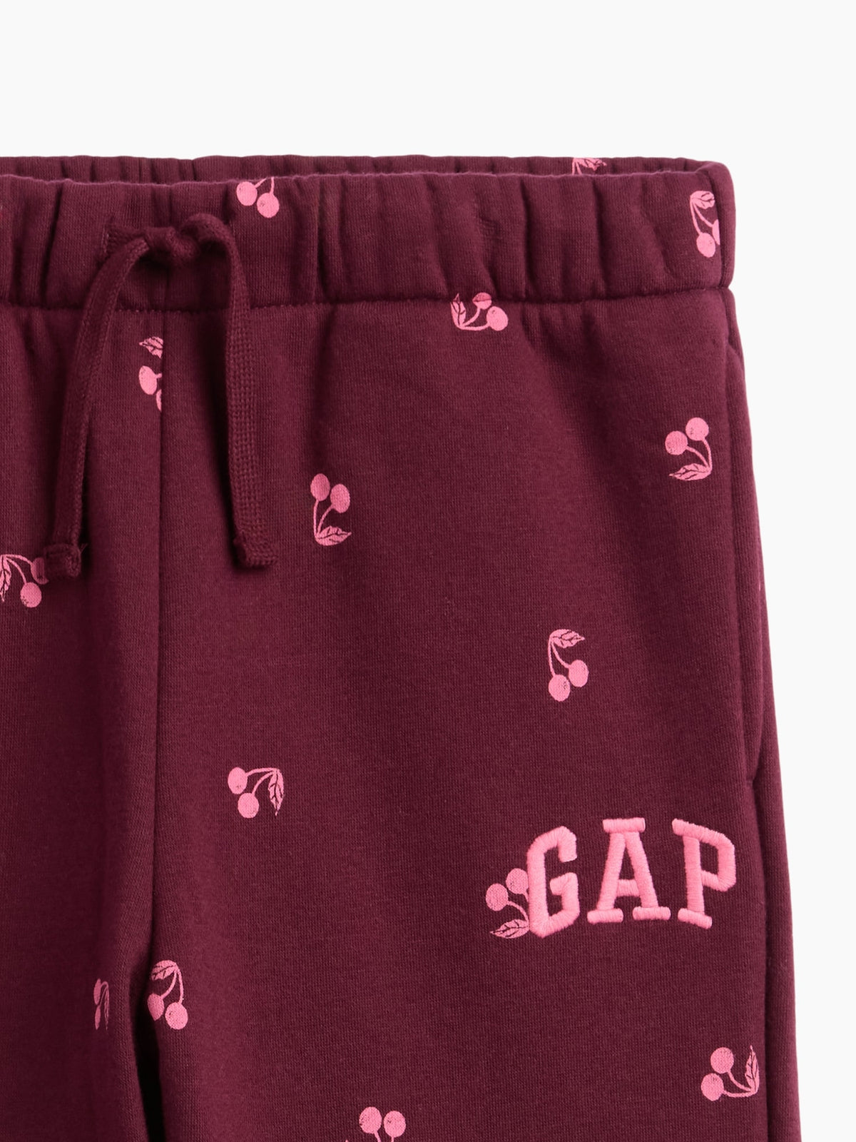 Bordo Relaxed Gap Logo Eşofman Altı
