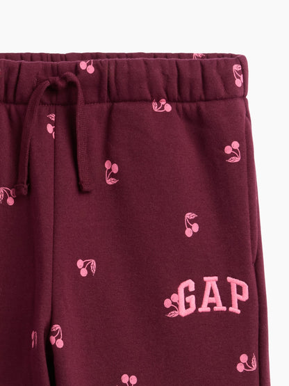 Bordo Relaxed Gap Logo Eşofman Altı