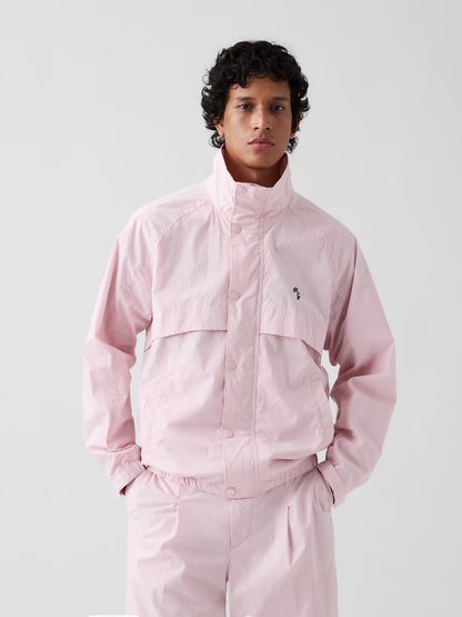 Açık Pembe Gap × Malbon Textured Poplin Anorak Ceket