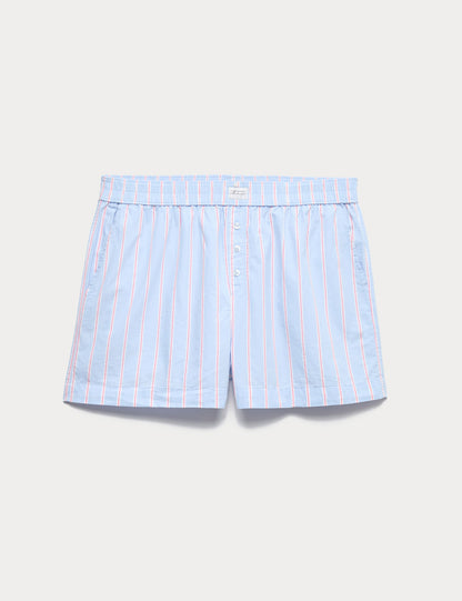 Çizgili Pijama Şortu