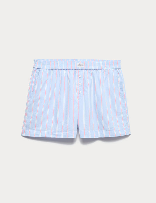 Çizgili Pijama Şortu