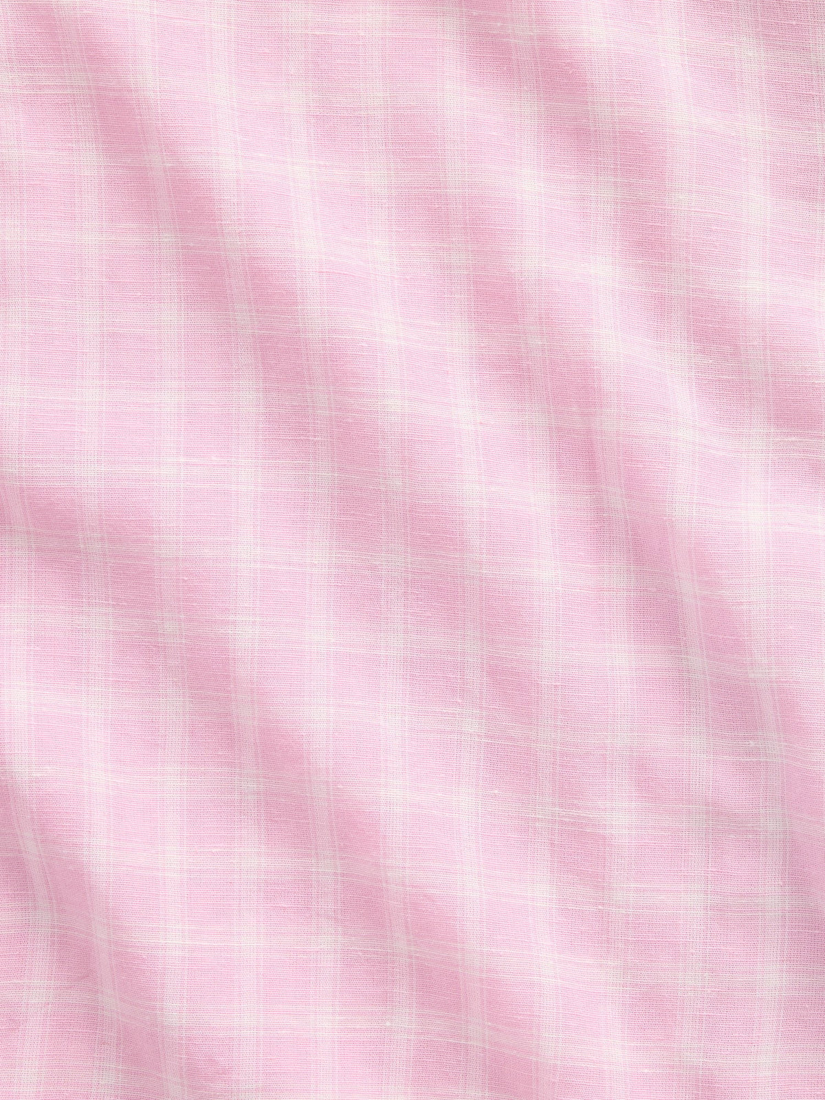 Pembe Crinkle Gauze Oversized Pijama Üstü