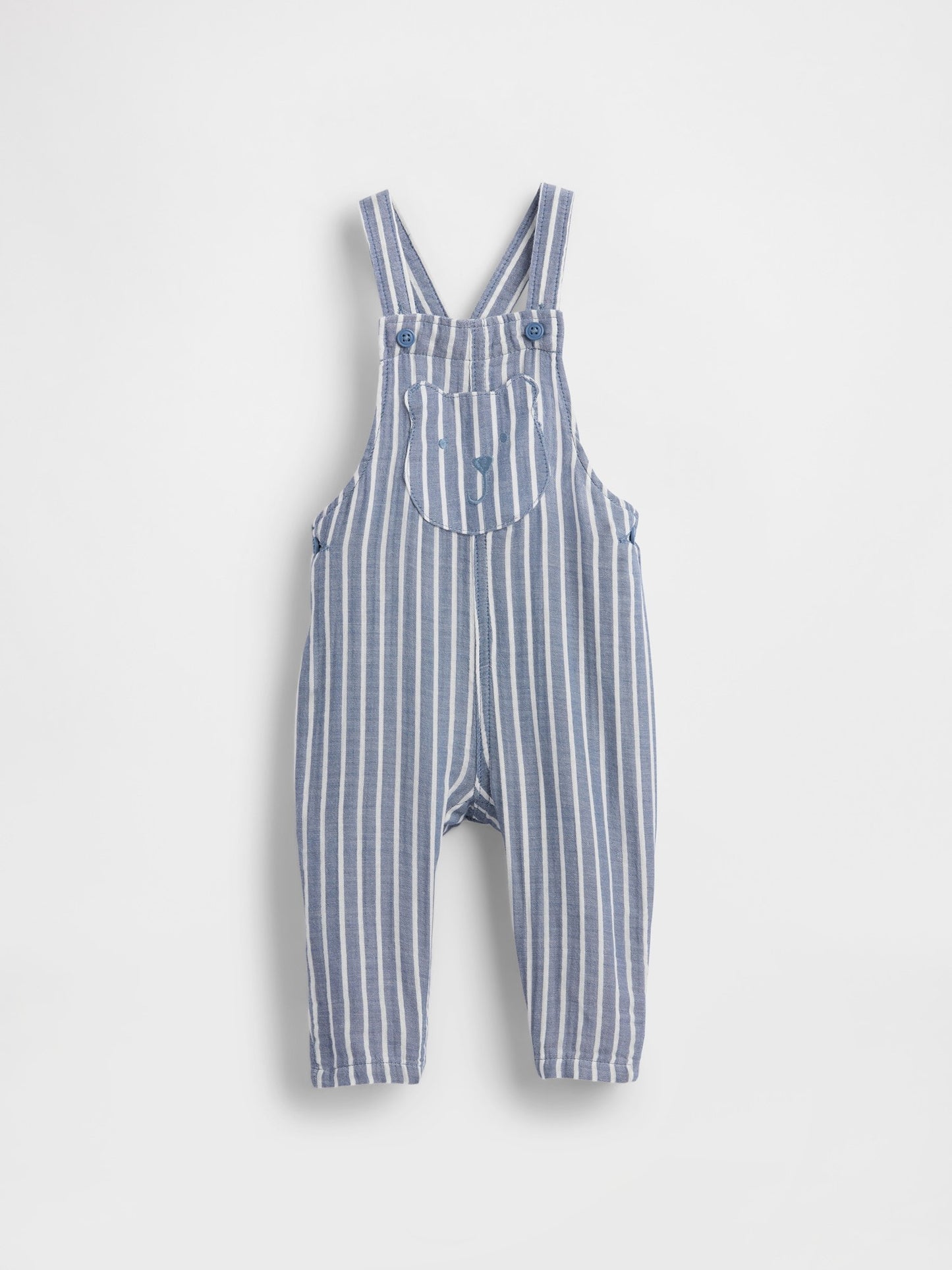 Mavi Baby Cotton-gauze Brannan Bear Tulumları