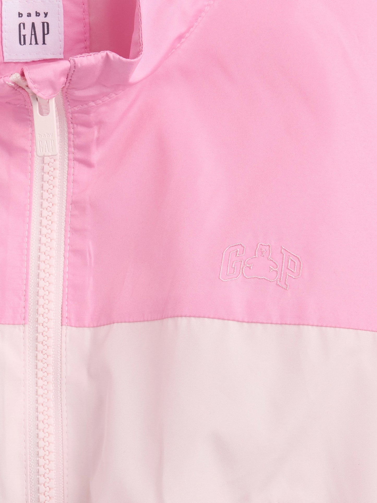 Pembe Colorblock Logo Rüzgarlık