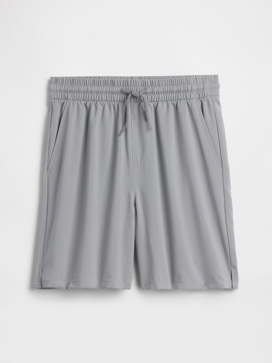 Gri Relaxed Pull-on Performans Şort