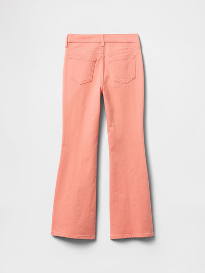 Turuncu Flare Jean Pantolon