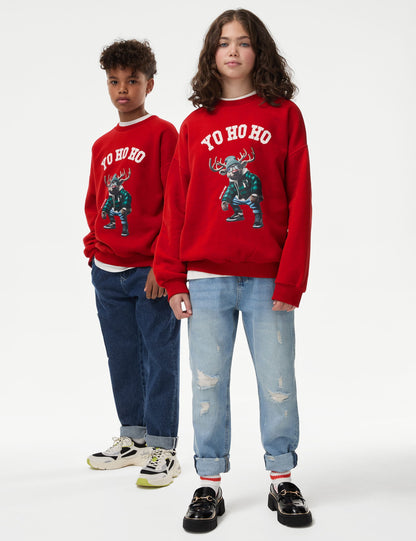 Hayvan Desenli Sweatshirt (0-3 Yaş)