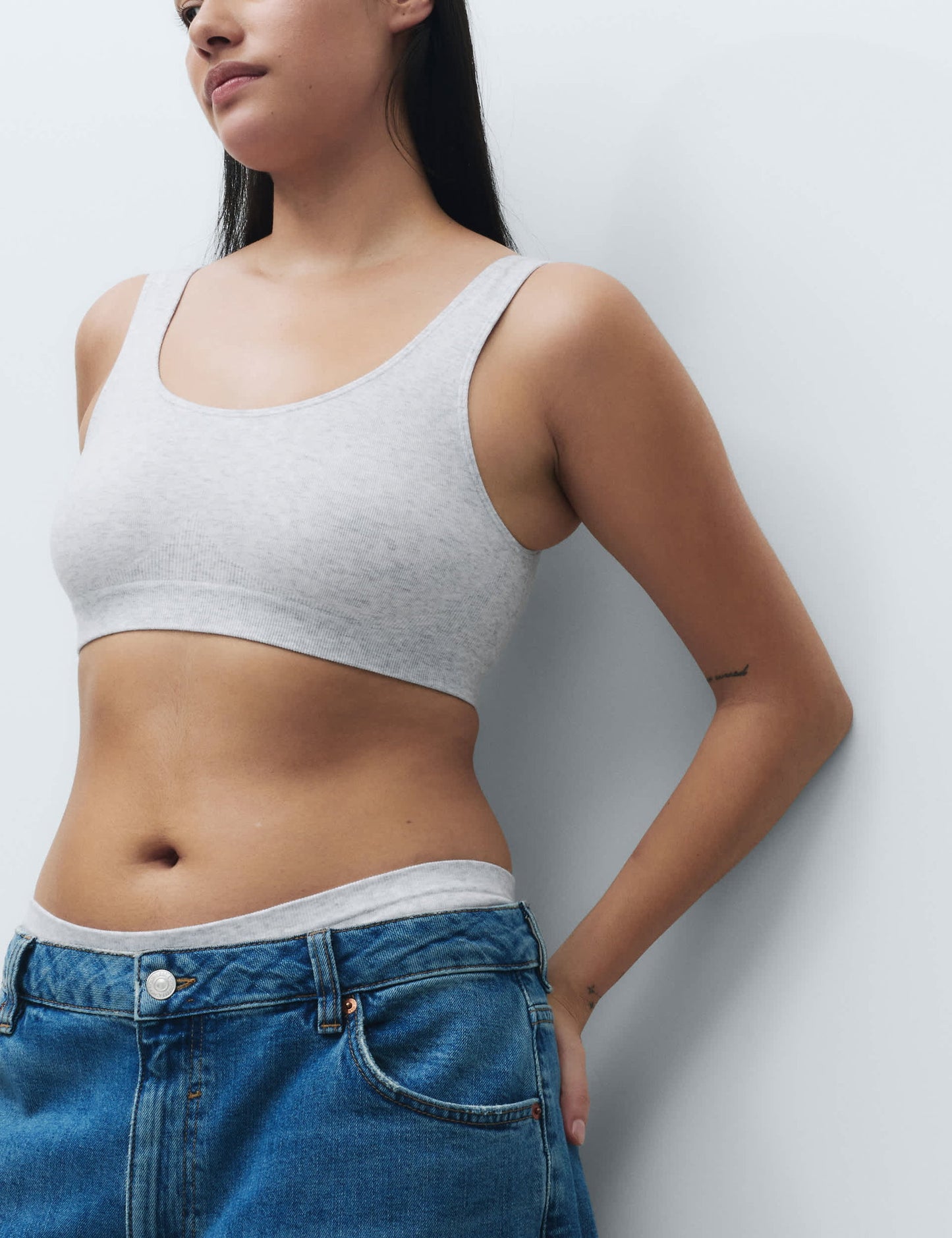 3'lü Dikişsiz Balensiz Crop Top Sütyen Seti