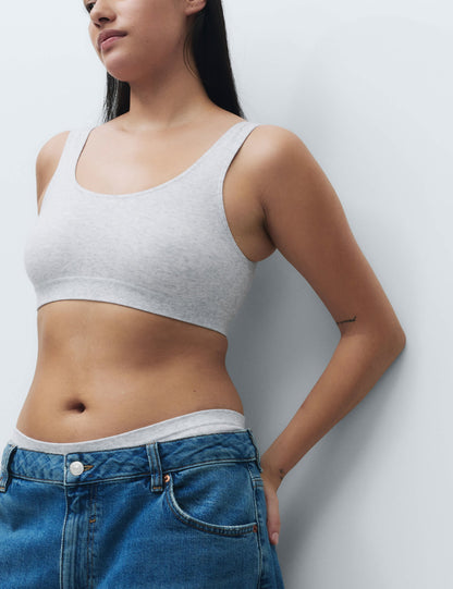 3'lü Dikişsiz Balensiz Crop Top Sütyen Seti