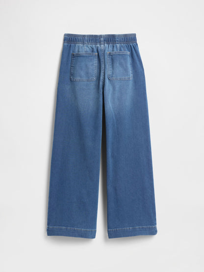 Mavi High Rise Pull-on Wide-leg Sweatpant Jean Pantolon
