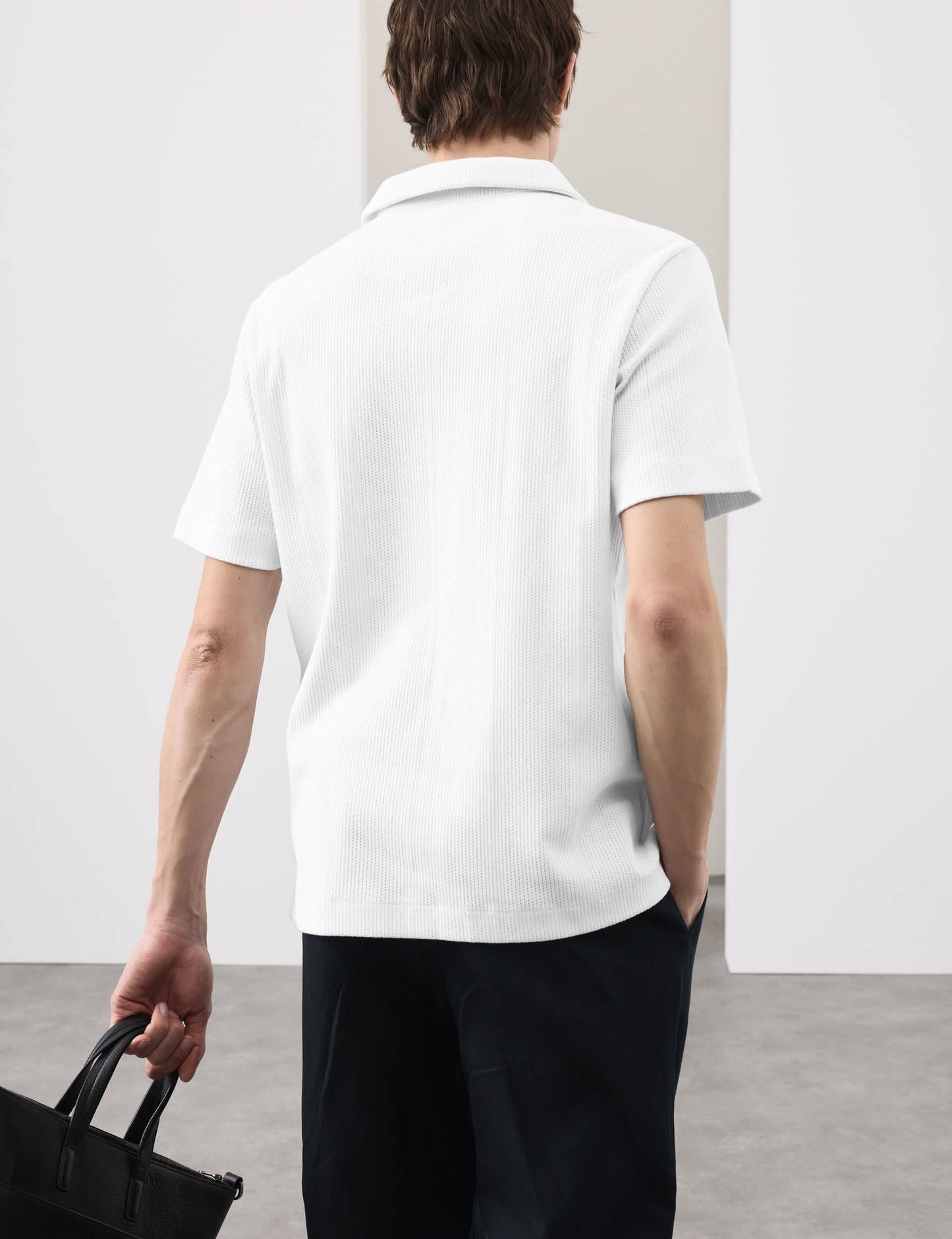 Saf Pamuk Polo T-shirt