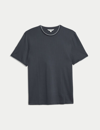 Saf Pamuklu Kısa Kollu T-shirt