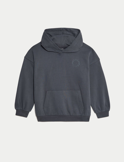 Pamuk Karışımlı Kapüşonlu Sweatshirt (6–16 Yaş)
