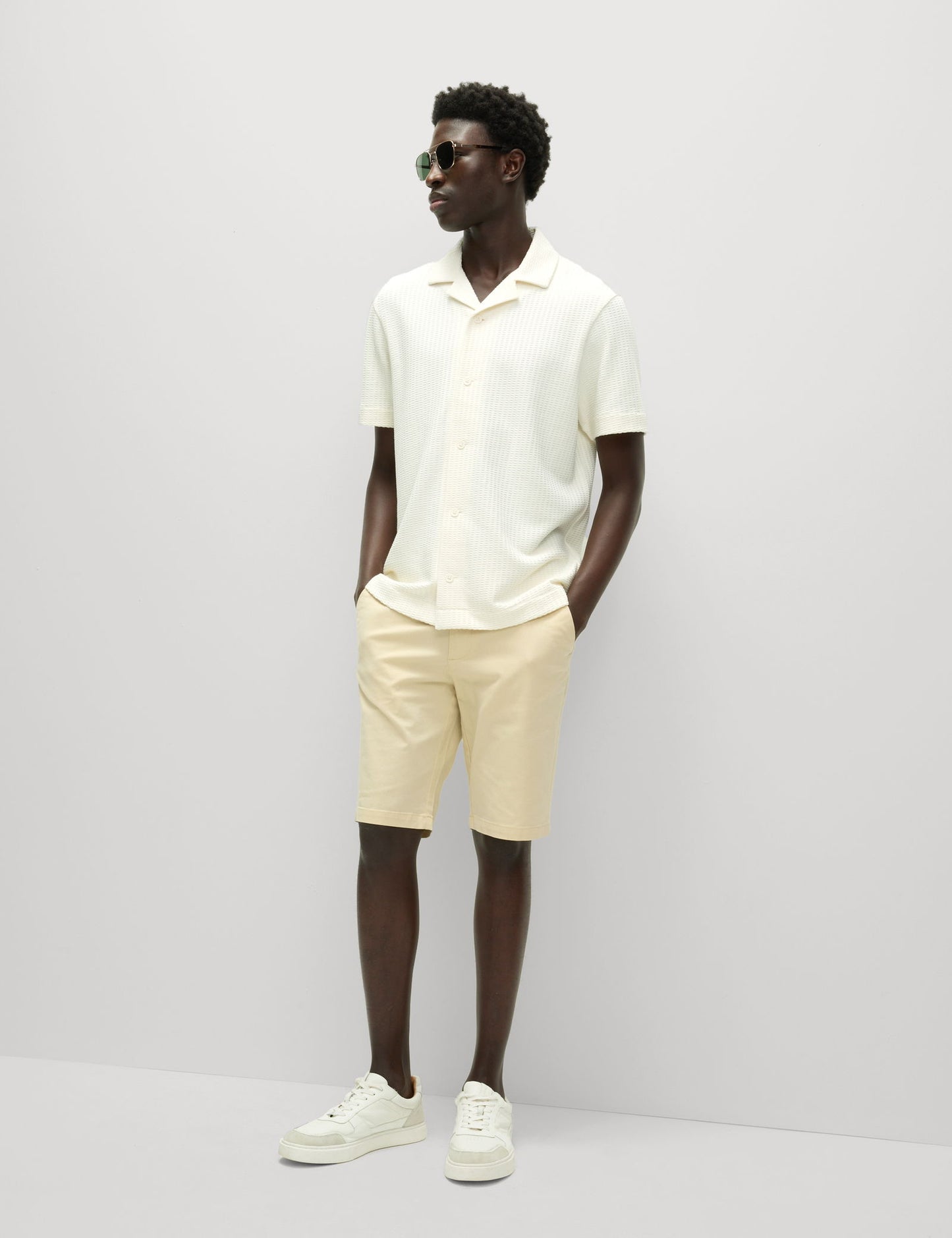 Regular Fit Streç Chino Şort