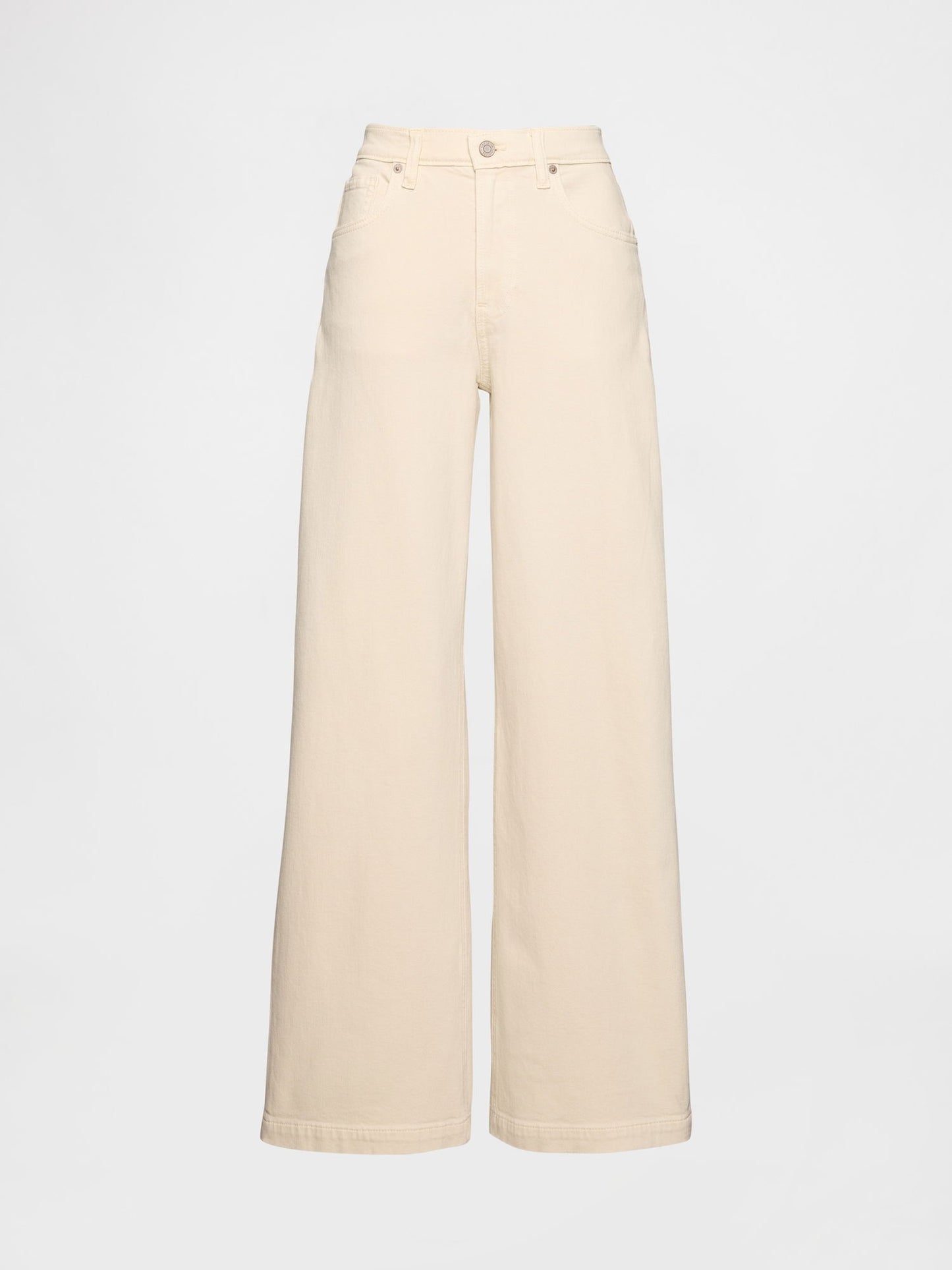 Açık Pembe High Rise Stride Wide-leg Jean Pantolon