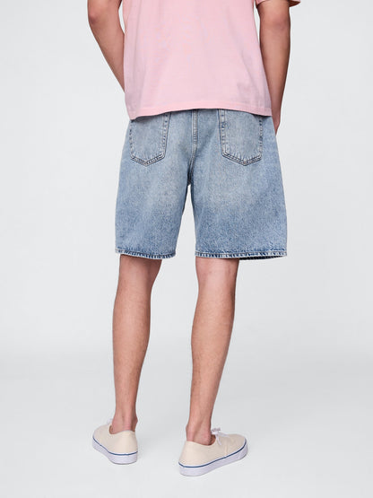 Açık Mavi '90s Loose Denim Şort
