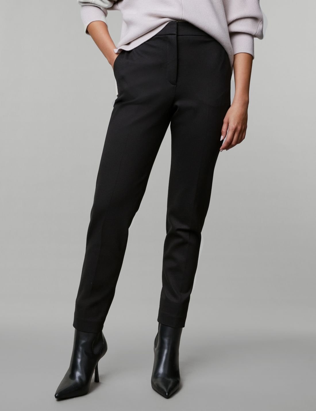 Slim Fit Örme Pantolon