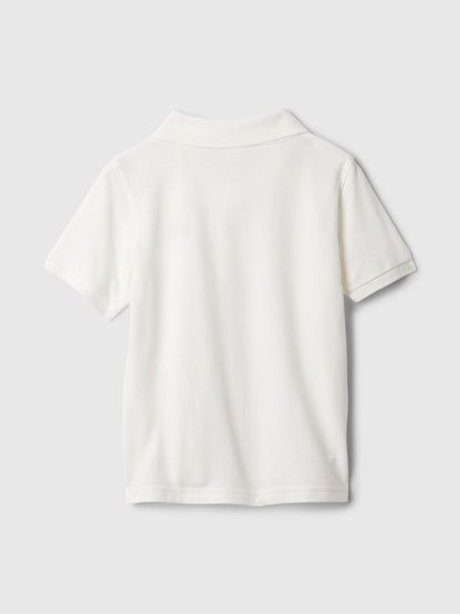 Beyaz Gap Logo Polo Yaka T-shirt