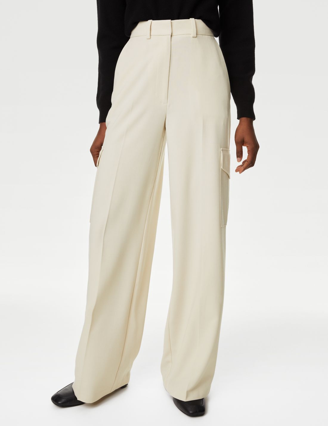 Regular Fit Wide Leg Kargo Pantolon