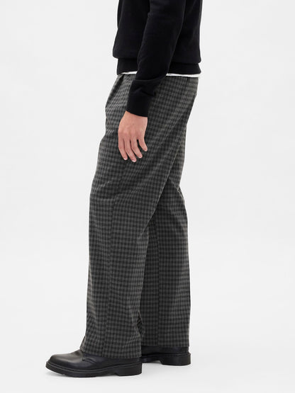 Gri 365 Yün Karışımı Relaxed Pantolon