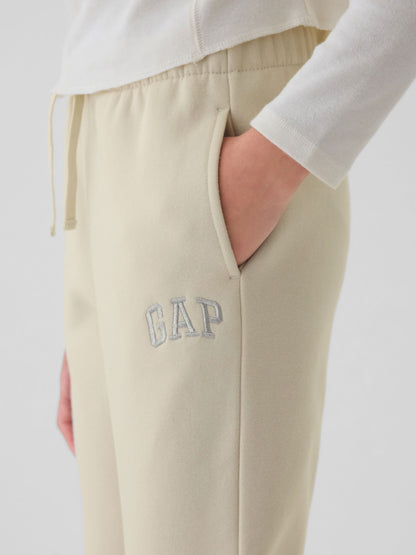 Kırık Beyaz Gap Logo Jogger Slouchy Fleece Eşofman Altı