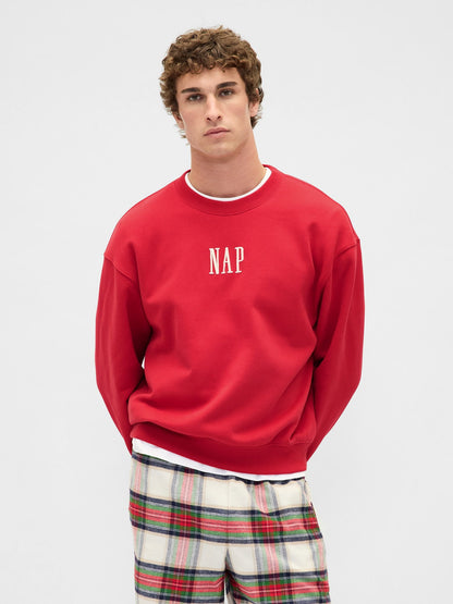 Kırmızı Vintagesoft Nap Logo Sweatshirt