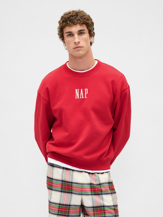 Kırmızı Vintagesoft Nap Logo Sweatshirt