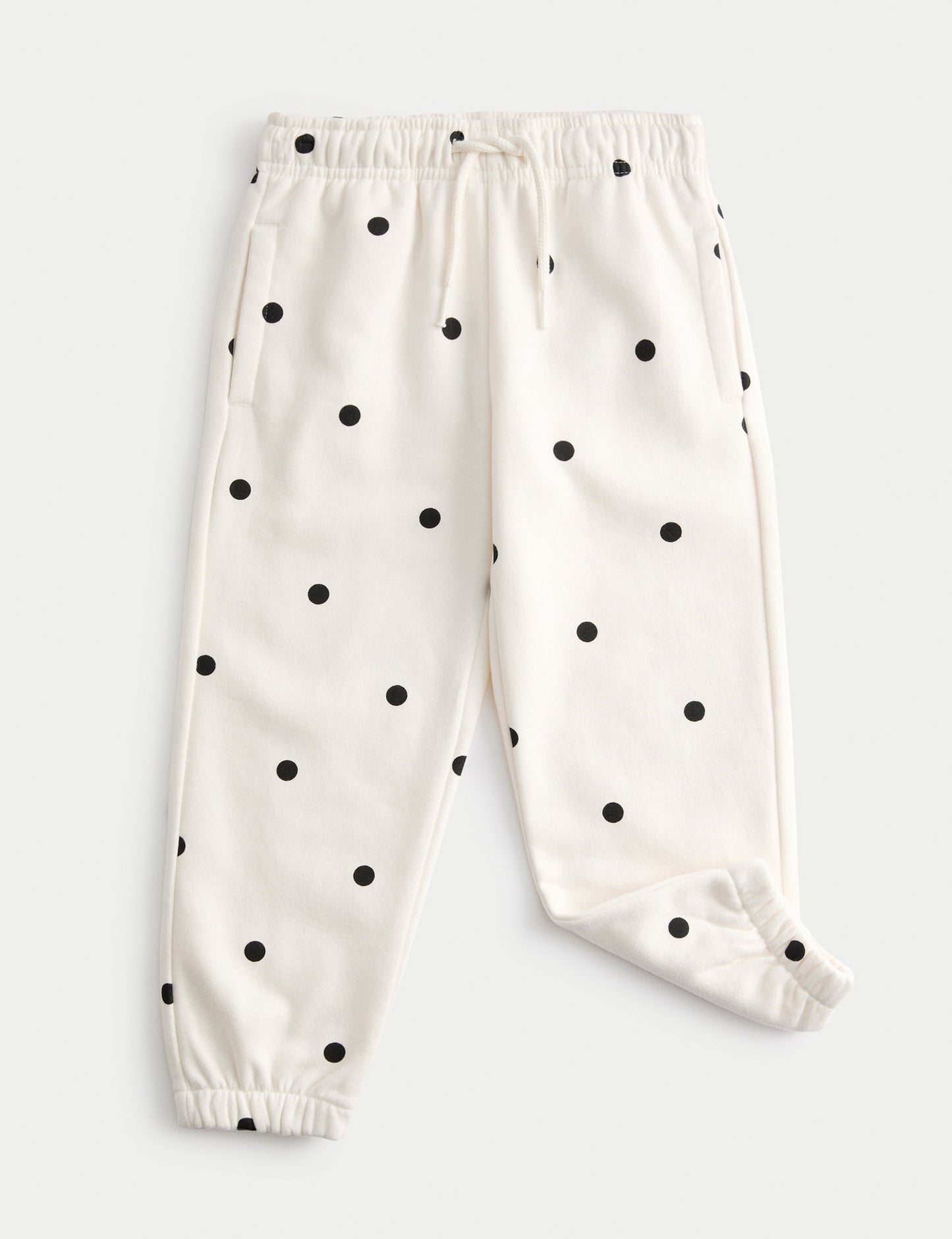Pamuk Karışımlı Puantiye Desenli Jogger Pantolon (2-8 Yaş)