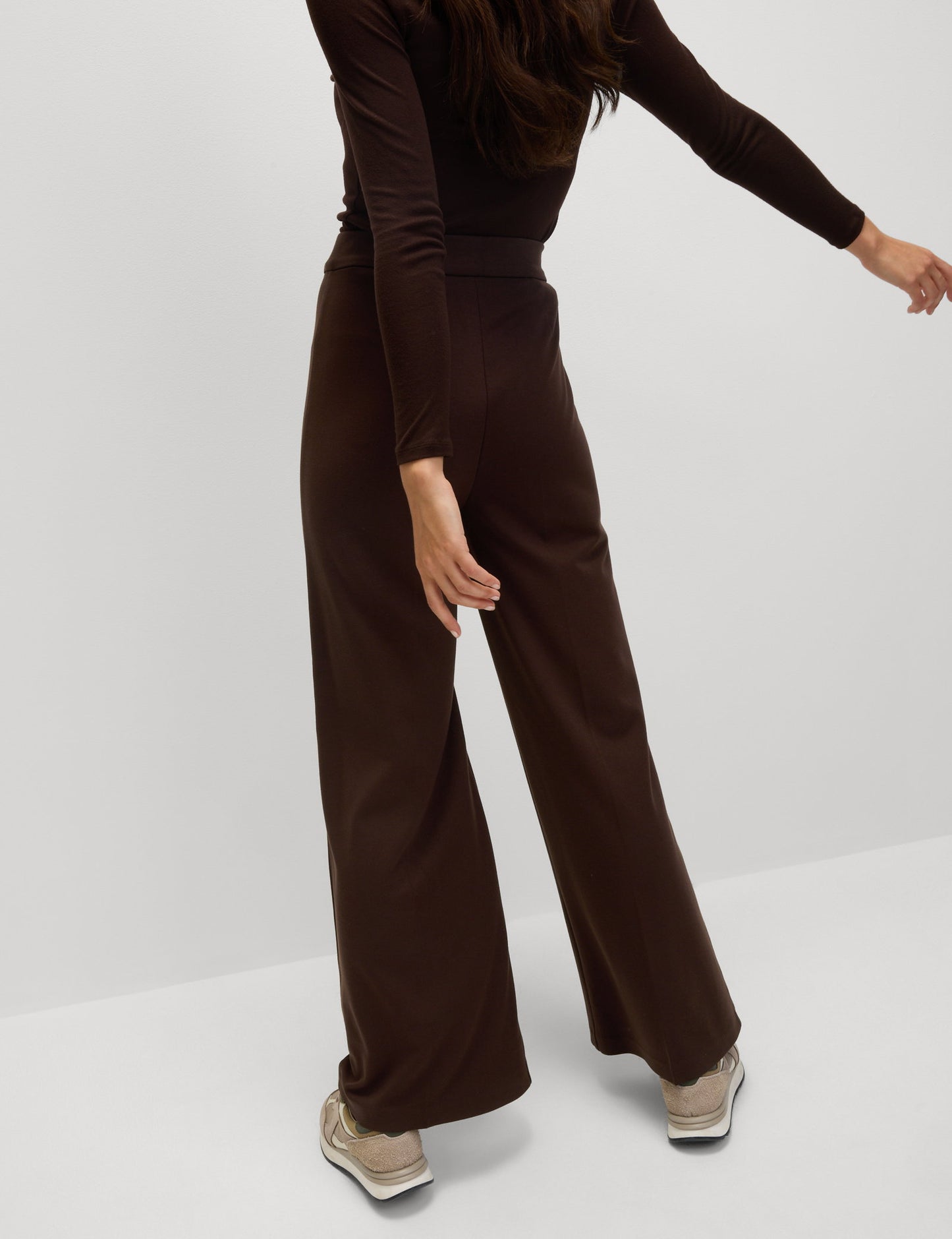Wide Leg Örme Pantolon