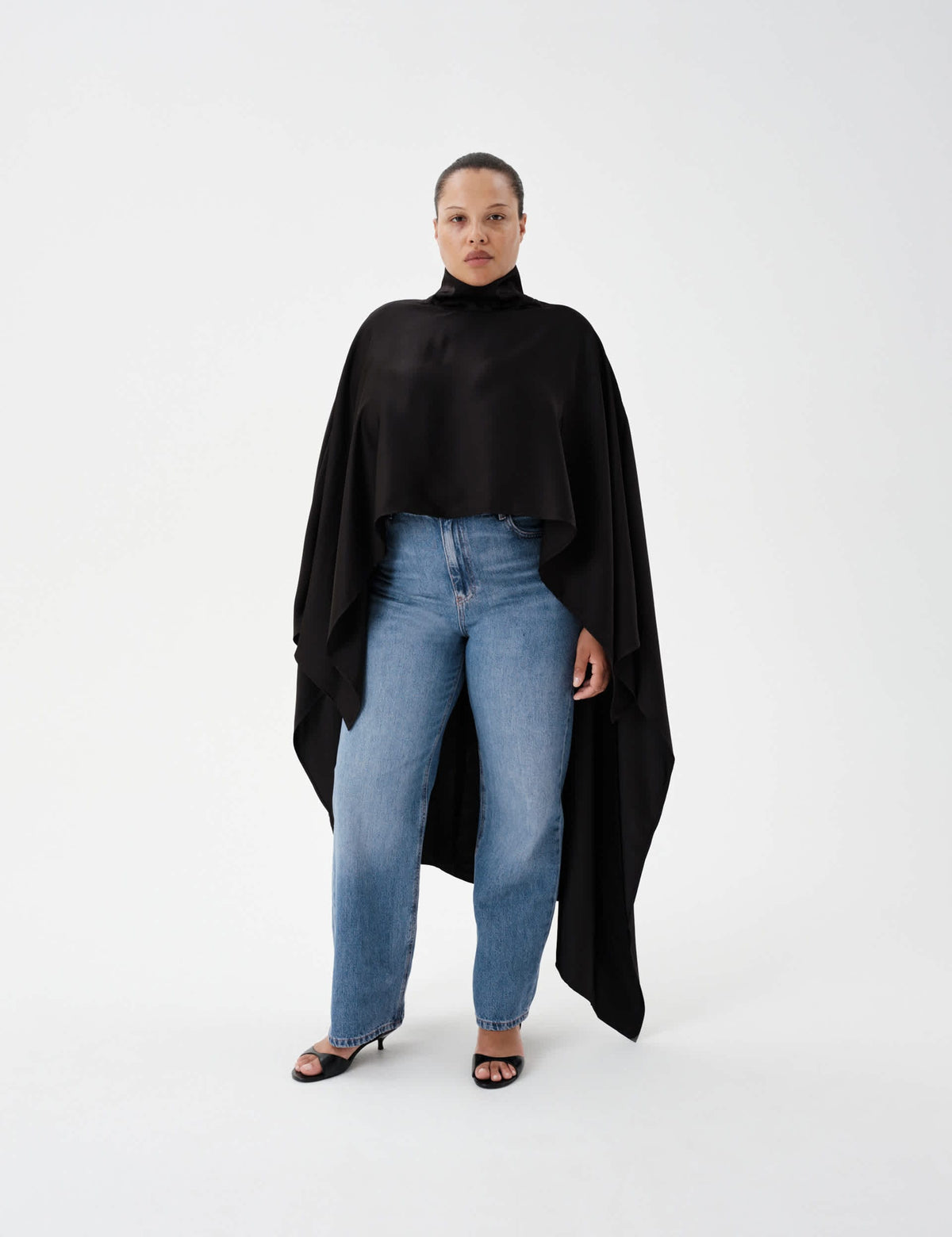 Yüksek Bel Straight Jean Pantolon
