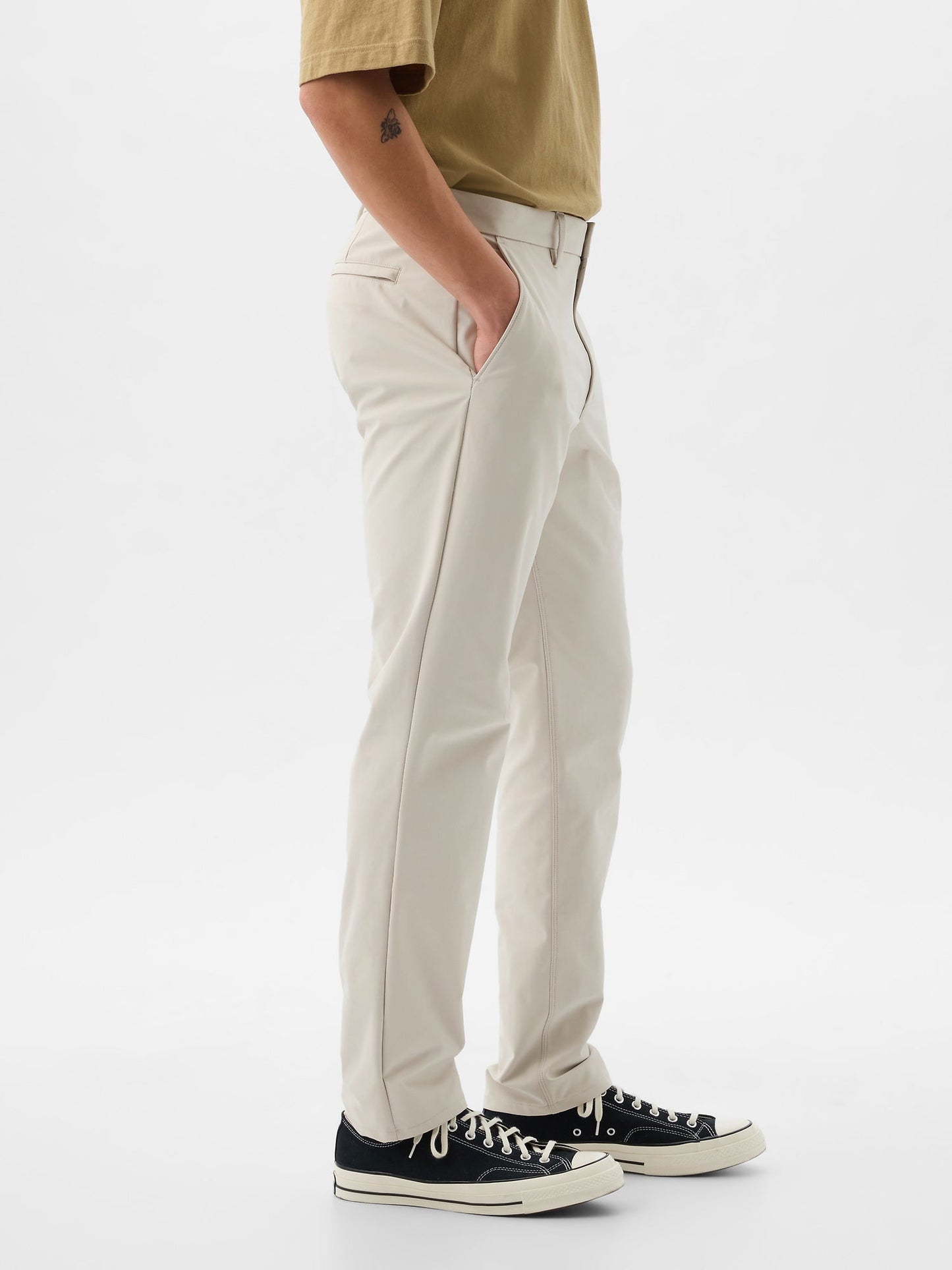 Gri Slim Fit Modern Khaki Pantolon