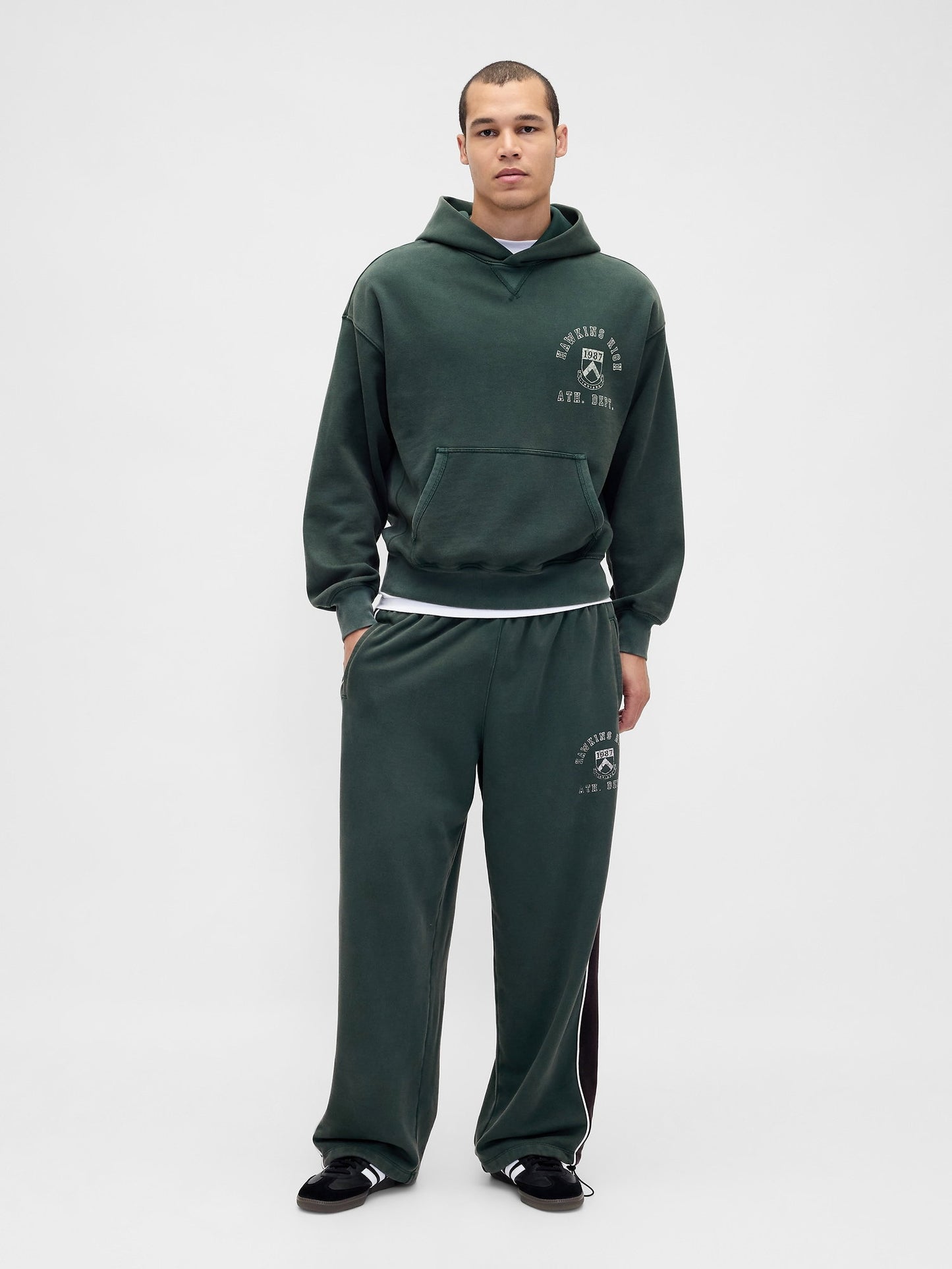 Koyu Yeşil Stranger Things Yetişkin Sweatshirt