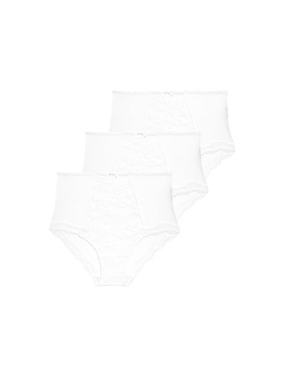 3’lü Dantelli Full Brief Külot