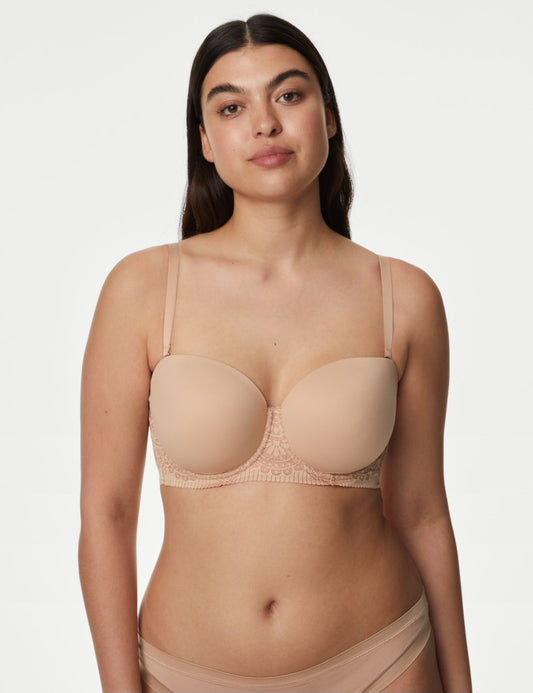 Body Soft:trade_mark: Dantel Detaylı Straplez Sütyen