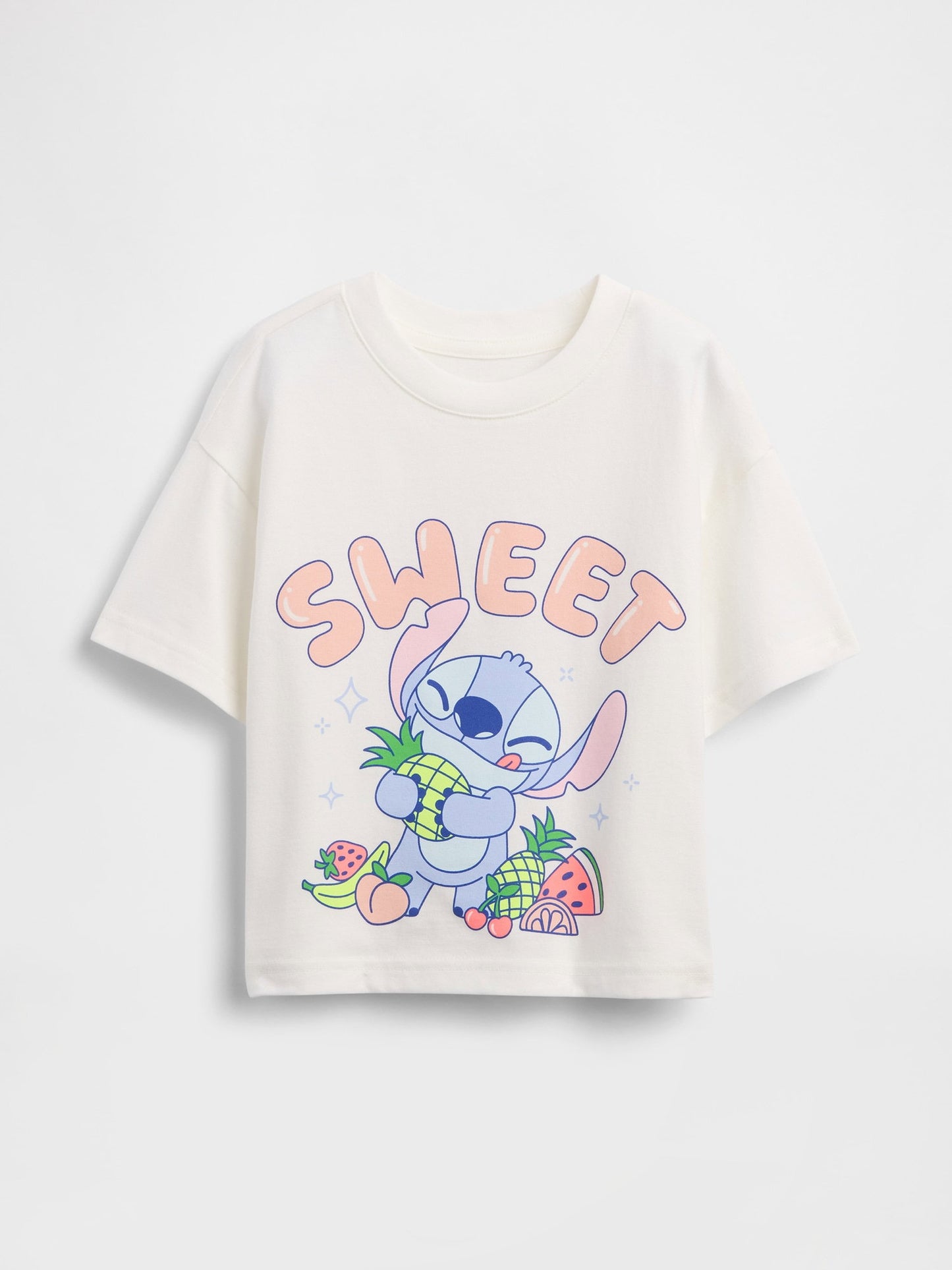 Kırık Beyaz Relaxed Grafikli T-shirt