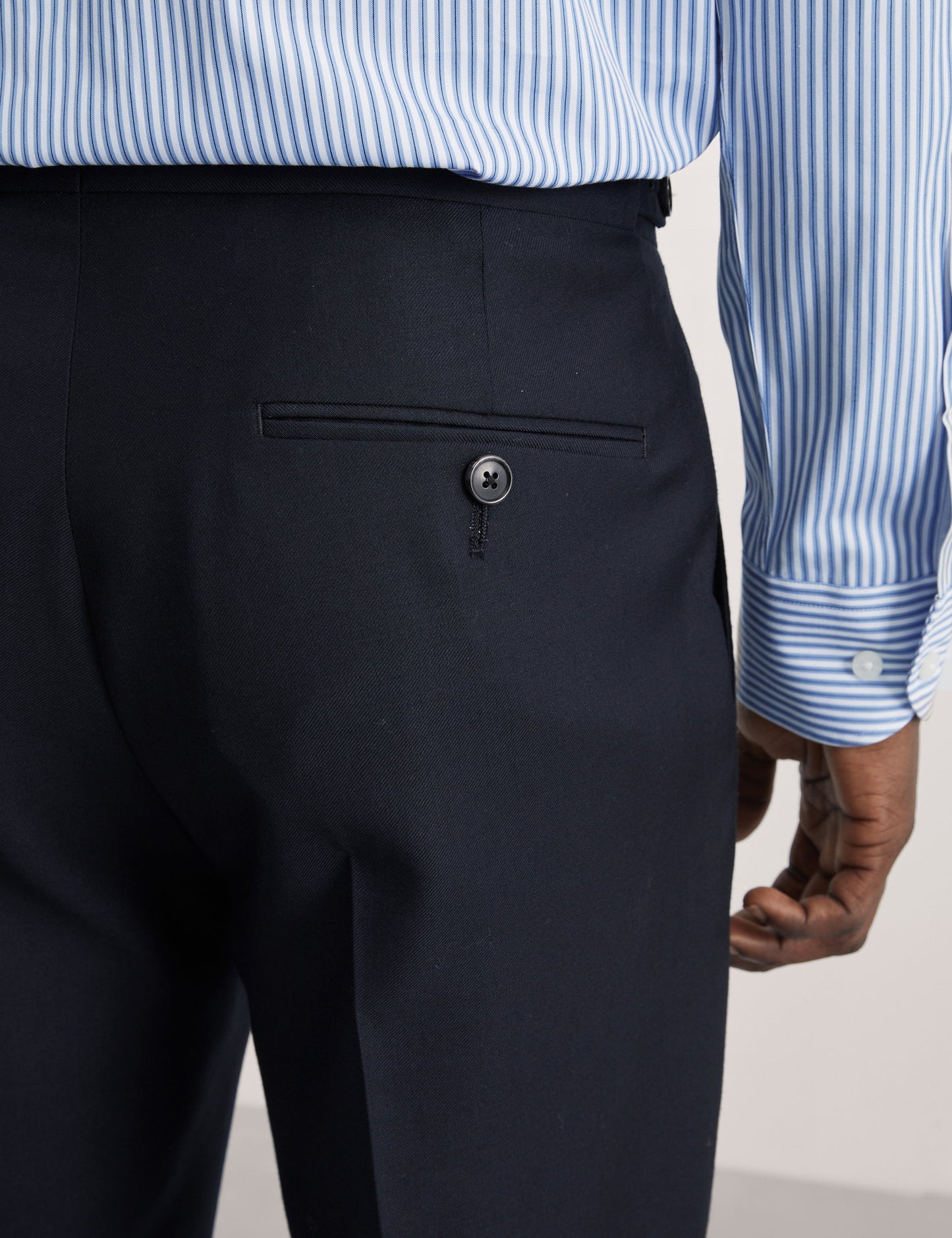 Tailored Fit Saf Yün Klasik Pantolon