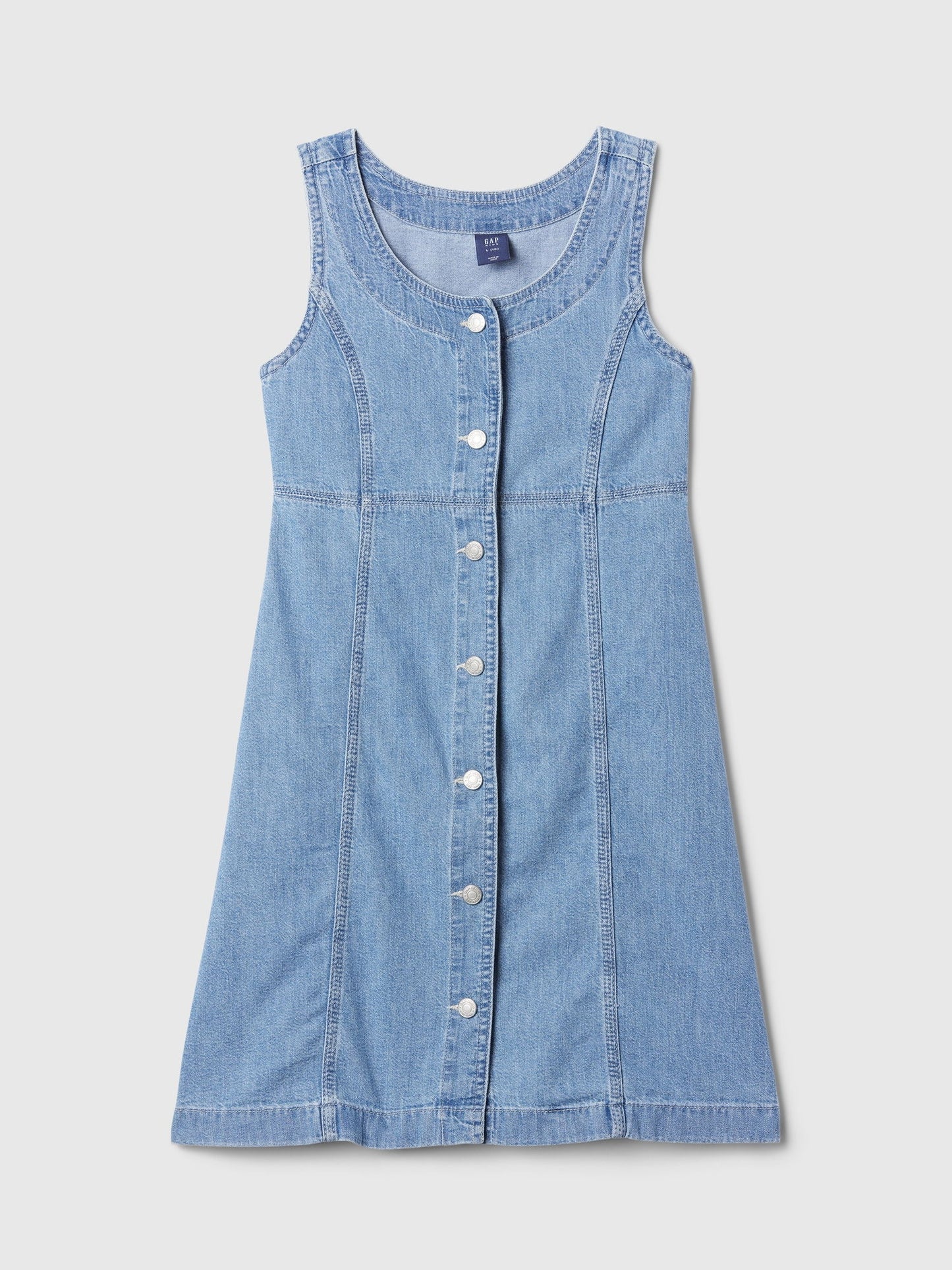 Mavi Archive Button Denim Mini Elbise